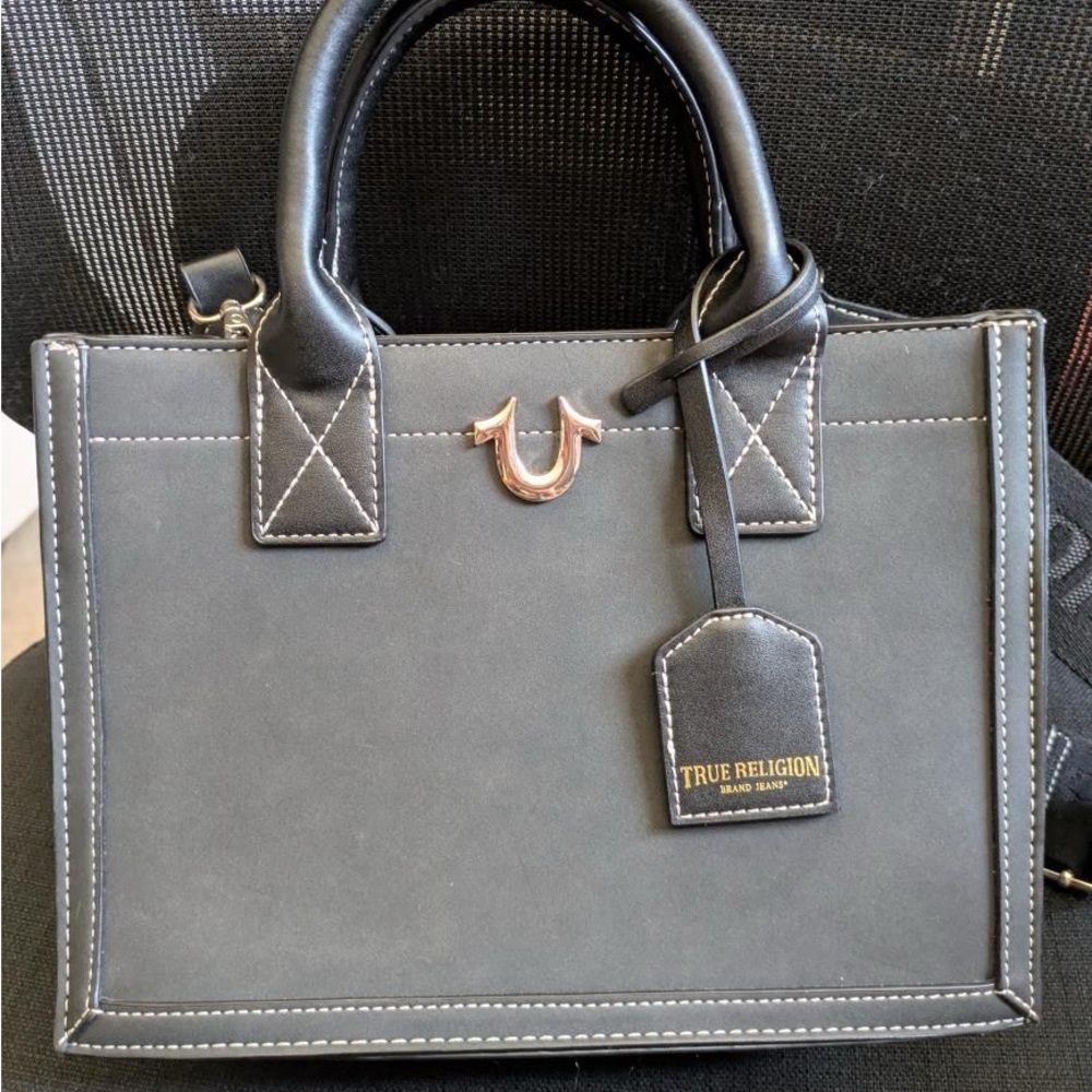True Religion Black Satchel Bag